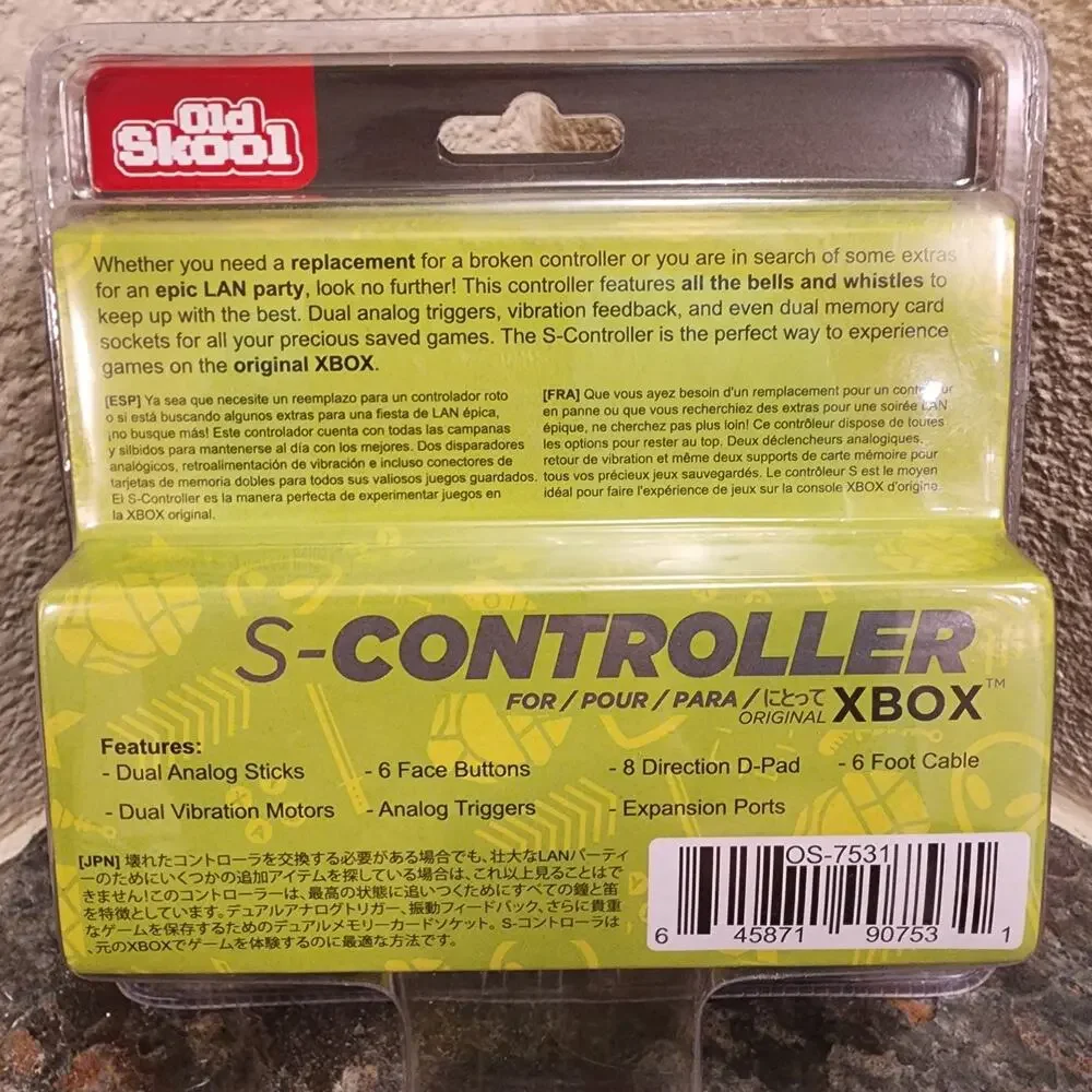 Xbox Controller Gamepad Type-S, Green (NEW) - Microsoft - Old Skool